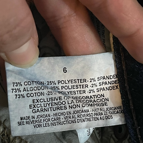 Nine West Women Blue Vintage America Classic Rise Boyfriend Capri Jean size 6/27 - Picture 8 of 11